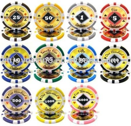 12g Casino Black Diamond Professional ABS sticker poker chip