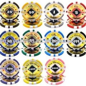 12g Casino Black Diamond Professional ABS sticker poker chip