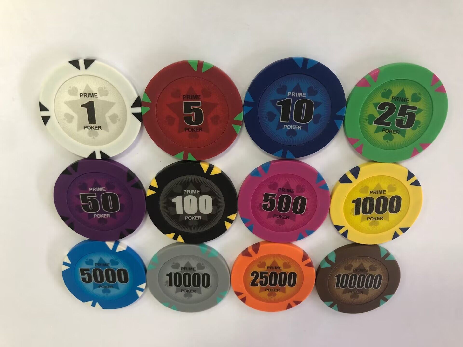 Customized  Sticker 11.5G ABS Poker Chips