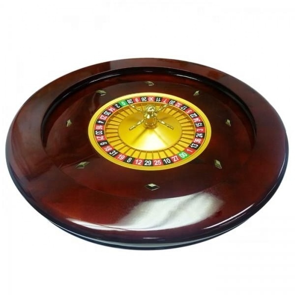 96 inch casino deluxe roulette table with 27 INCHES SOLID WOOD HIGH GLOSSY ROULETTE WHEEL