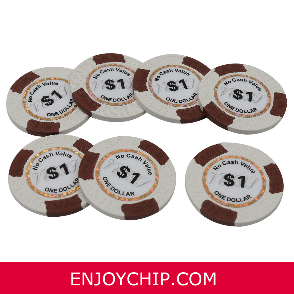 14G Las Vegas Nevada USA clay poker chip