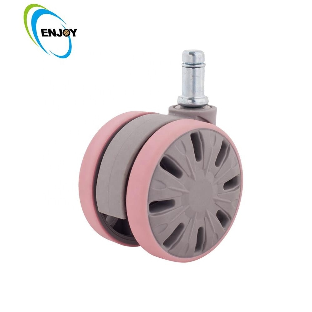 ej test Polyurethane Rubber 6 Inch Caster Silent Trolley Wheel