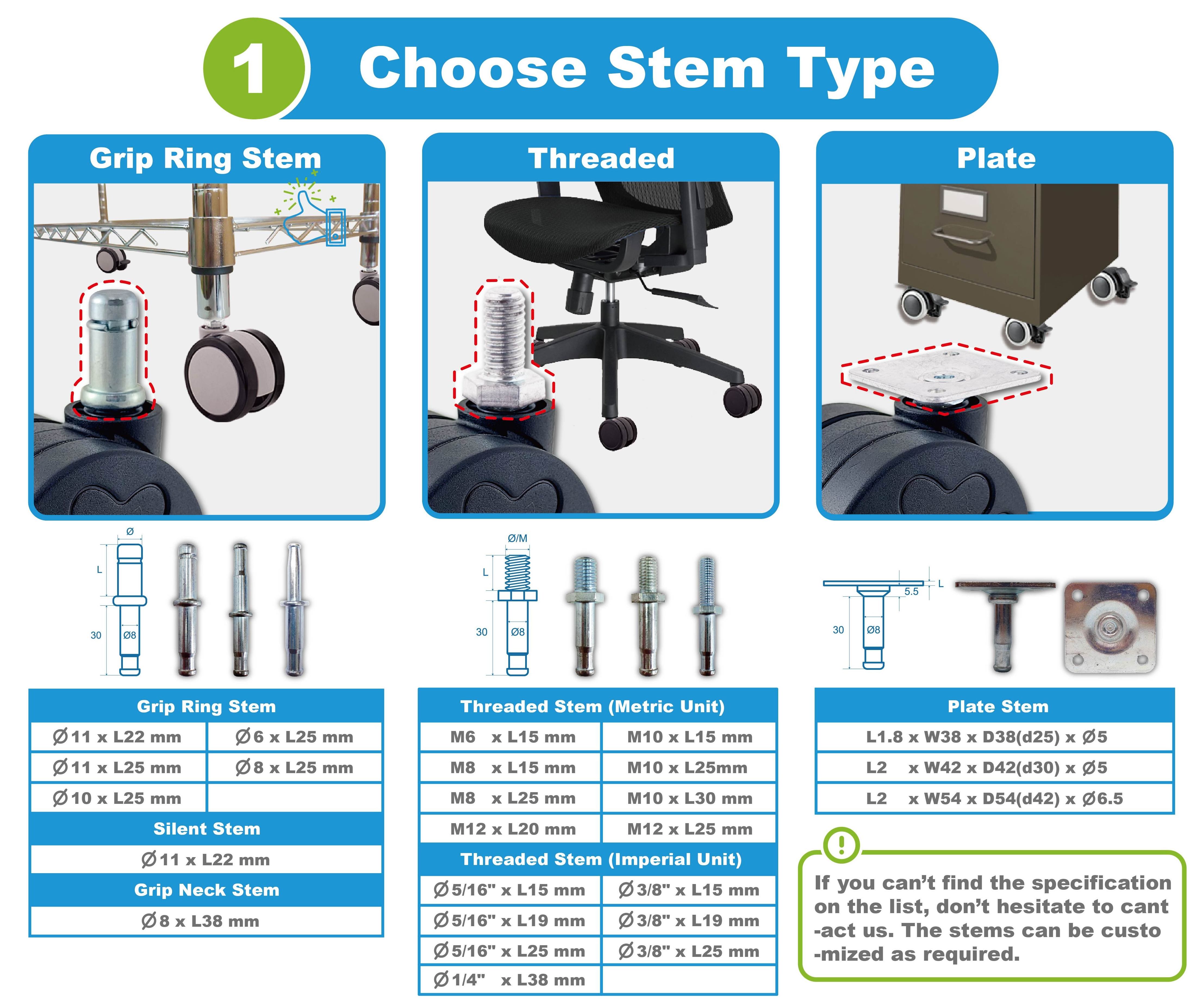 Furniture Caster Bed Silicone Office Chair Wheel