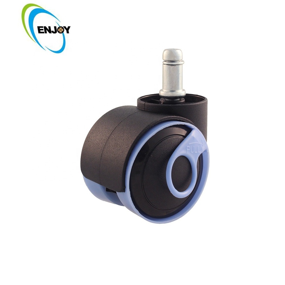 50mm Outdoor Small Stem Caster Wheels for Sale Customized Office Furniture Modern Polyurethane Black Dining Chair 5 Years 100g