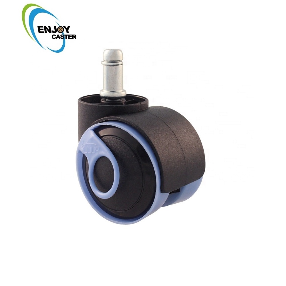 50mm Outdoor Small Stem Caster Wheels for Sale Customized Office Furniture Modern Polyurethane Black Dining Chair 5 Years 100g