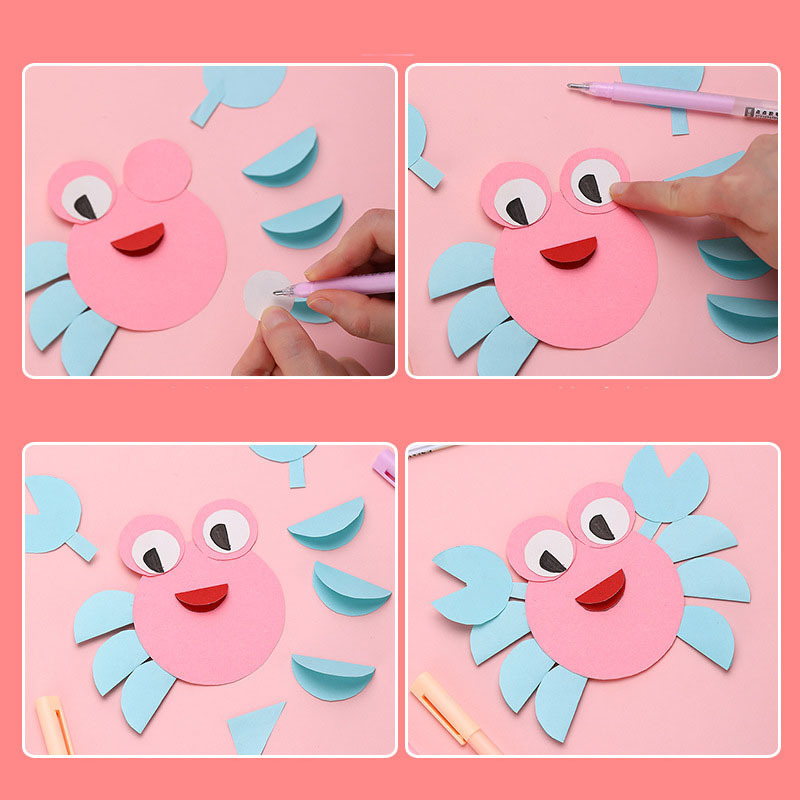 Pen dot glue Children's manual ledger craft scrapbook diary tape quick-drying glue Creative color dot glue pen