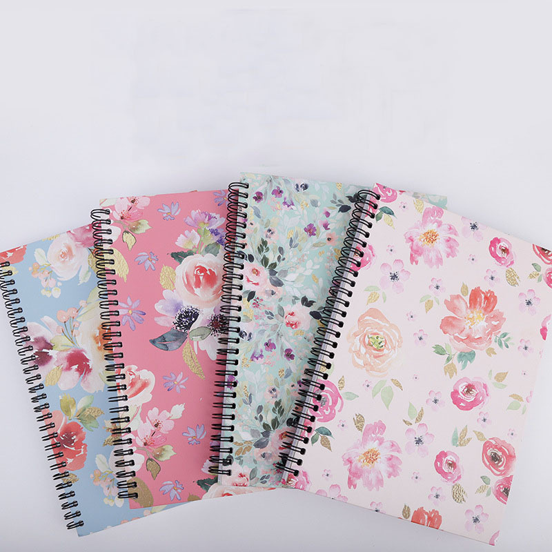 Fresh floral loose-leaf hard notebook B5 notebook coil this student notepad