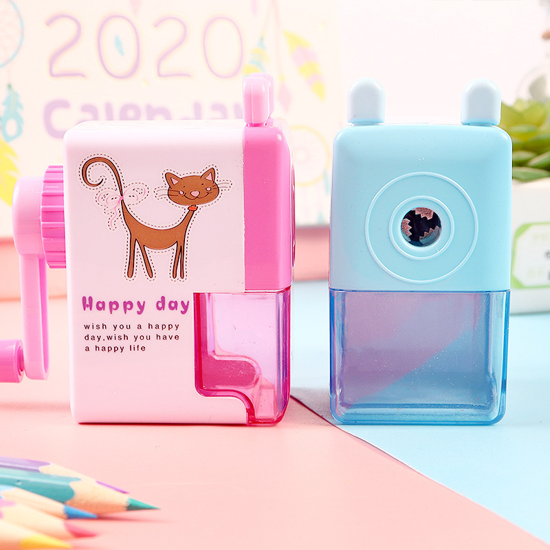 Creative Cute Cartoon Automatic Pencil Sharpener Students Learn Stationery Children's Pencil Sharpener Mechanical