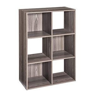 Natural Gray  Cubeicals 6 Cube Storage Shelf Organizer Bookshelf Stackable