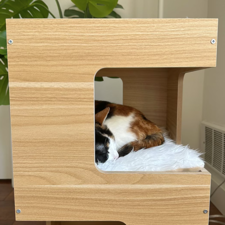 Wholesales Wooden Cat Tree Modern Condo 23.6 Inch Multi-Level Cat House Toy Condo Hammock For Small and Large Indoor Cat