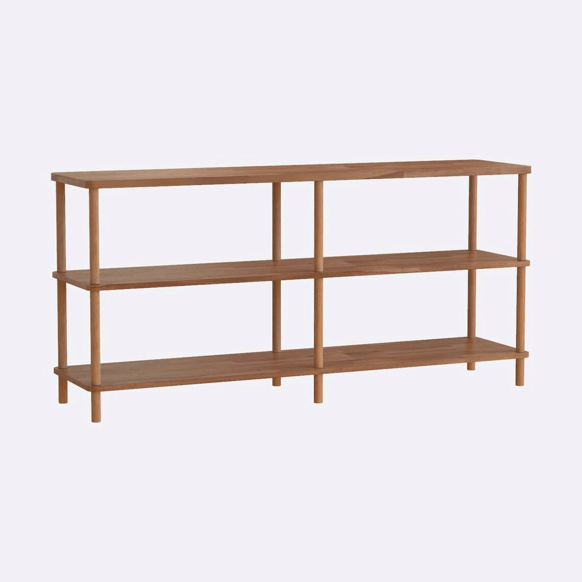 Solid Wood Low Bookshelf Entryway Short Bookcase with 3 Shelves Living Room Bookcase for home and living