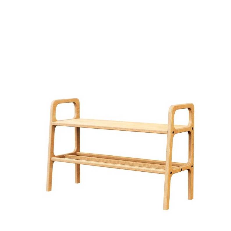 Factory price Mid-century entryway bench Shoe storage Teak entryway shoe  Narrow bench Small shoe rack holder for entryway