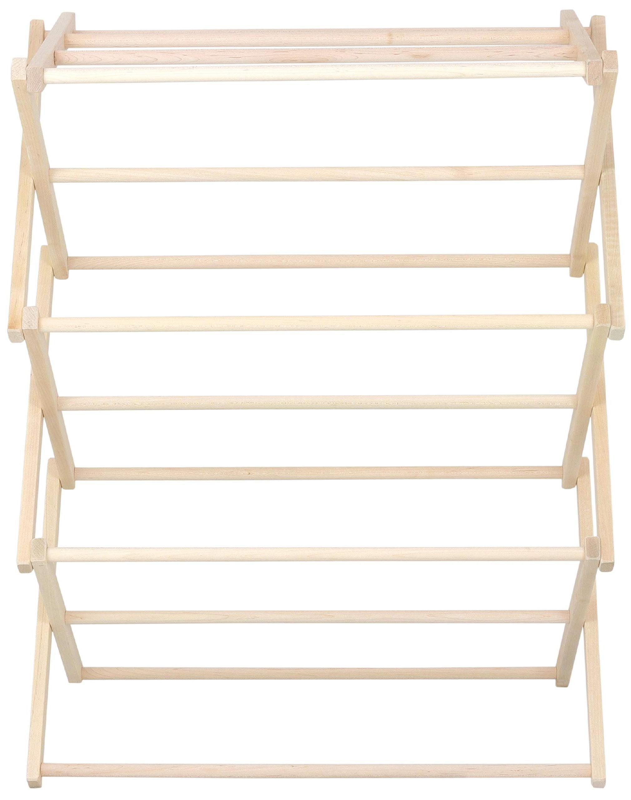 Woodworks Clothes Drying Rack folding Wood Laundry Rack for Baby Clothes Durable Small Folding  laundry Drying Rack