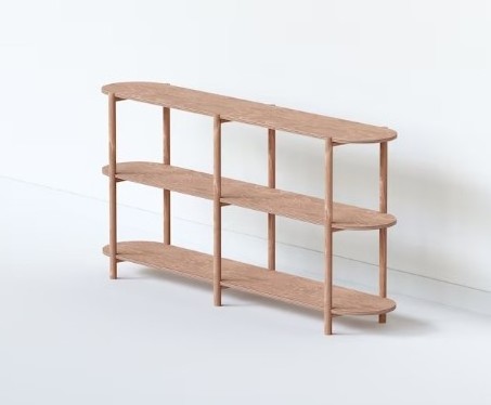 Solid Wood Bookshelves Tv Stand Minimalist Shelving Sideboard Wooden Shelving Unit Low Bookshelf Storage