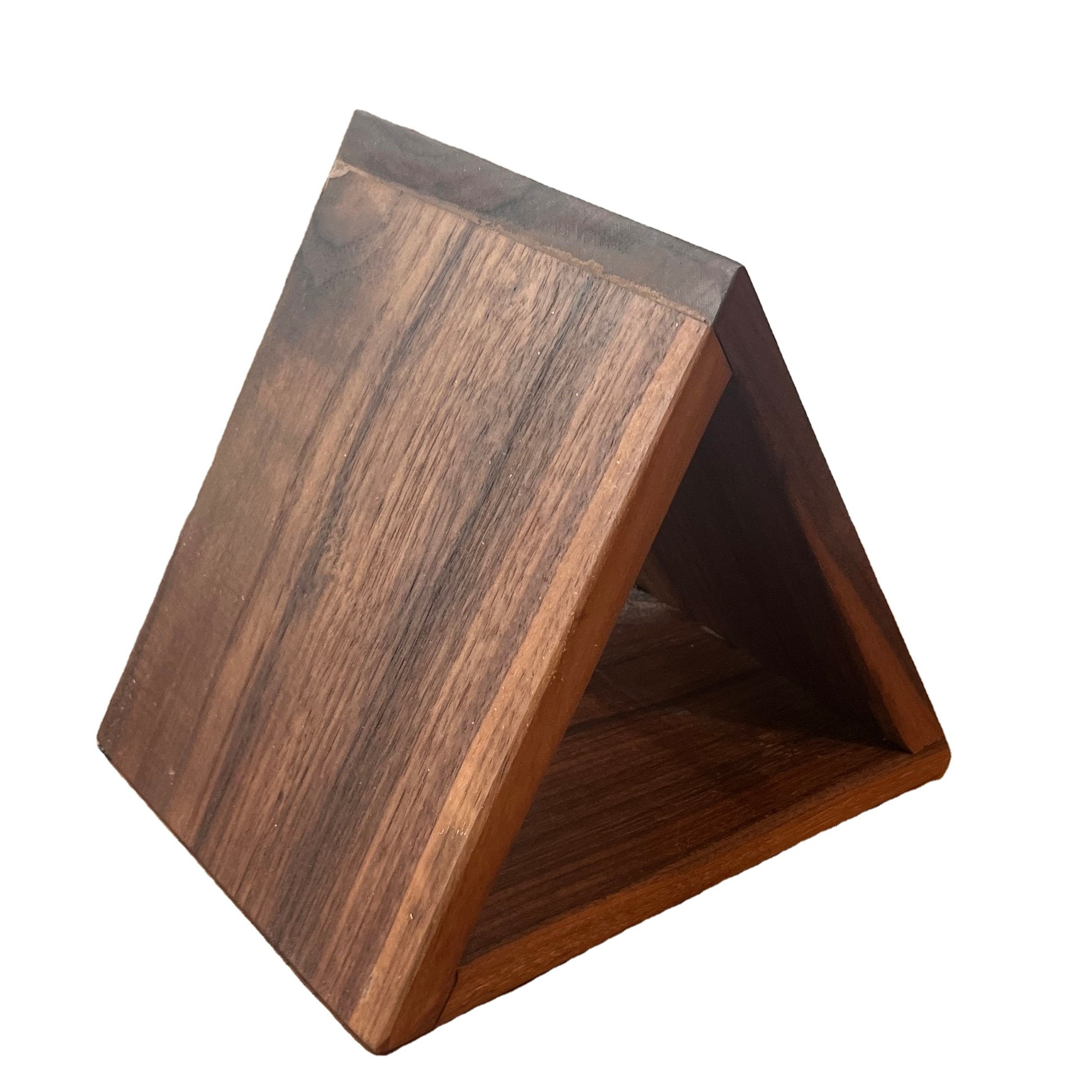 Night Stand Handmade Triangle Nightstand Bookmark Book Holder made from Real Hardwoods Oak Maple Hickory Cherry Walnut