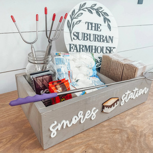 Smores station box Smores Caddy Making  Memories storage  Bar 3D  Box Smores  Custom Decor