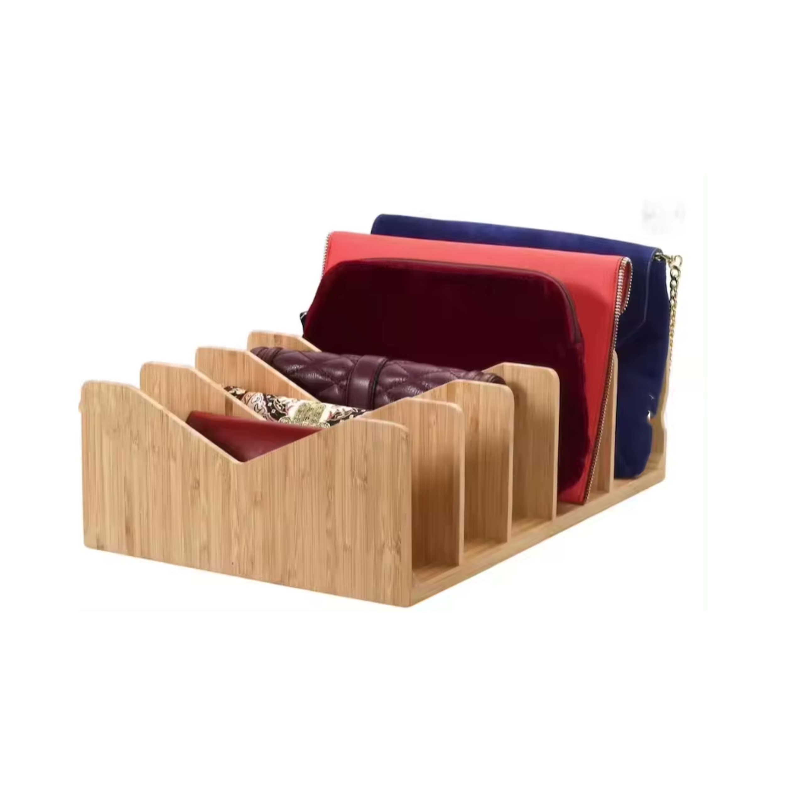 Popular 5 Dividers Closet or Dresser Wallet Organizer Shelf Dividers Tidying Mobile Vision Bamboo Organizer