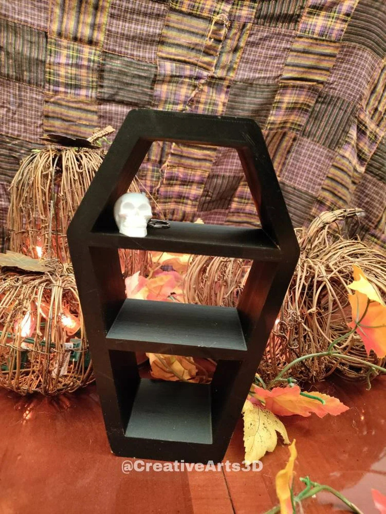 Hanging Coffin Shelves -Standing shelf -Gothic Decor -halloween