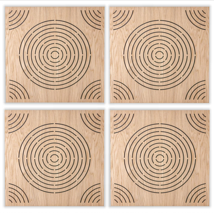 Wood  Premium Acoustic Panels Sound Absorption Home Office Recording Studio Sound Panels Modern Wall Decoration