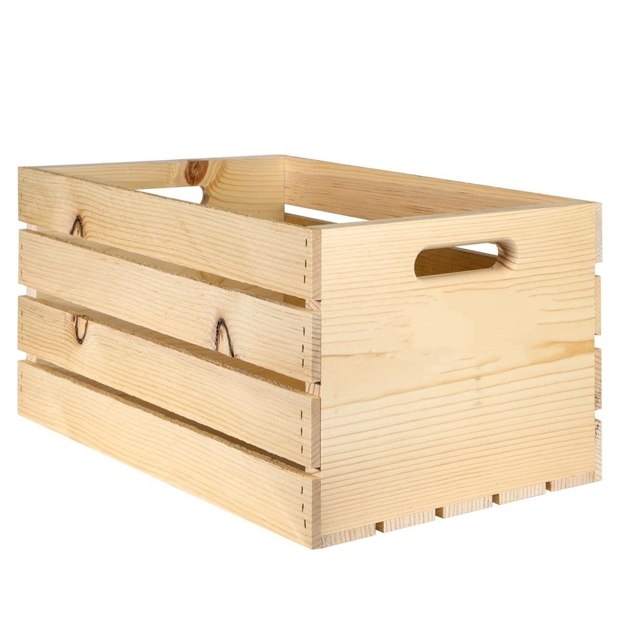 Large Factory Wholesale Natural Pine Great Gift Baskets Storage and Organization Wood Crates for display and storage