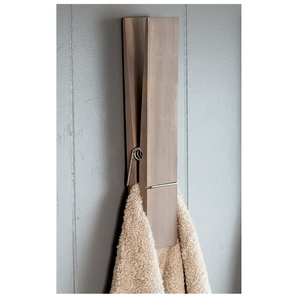 Classic Gray Jumbo Clothespin Bathroom Towel Holder, 1 Clothespin farmhouse bathroom decor towel hook