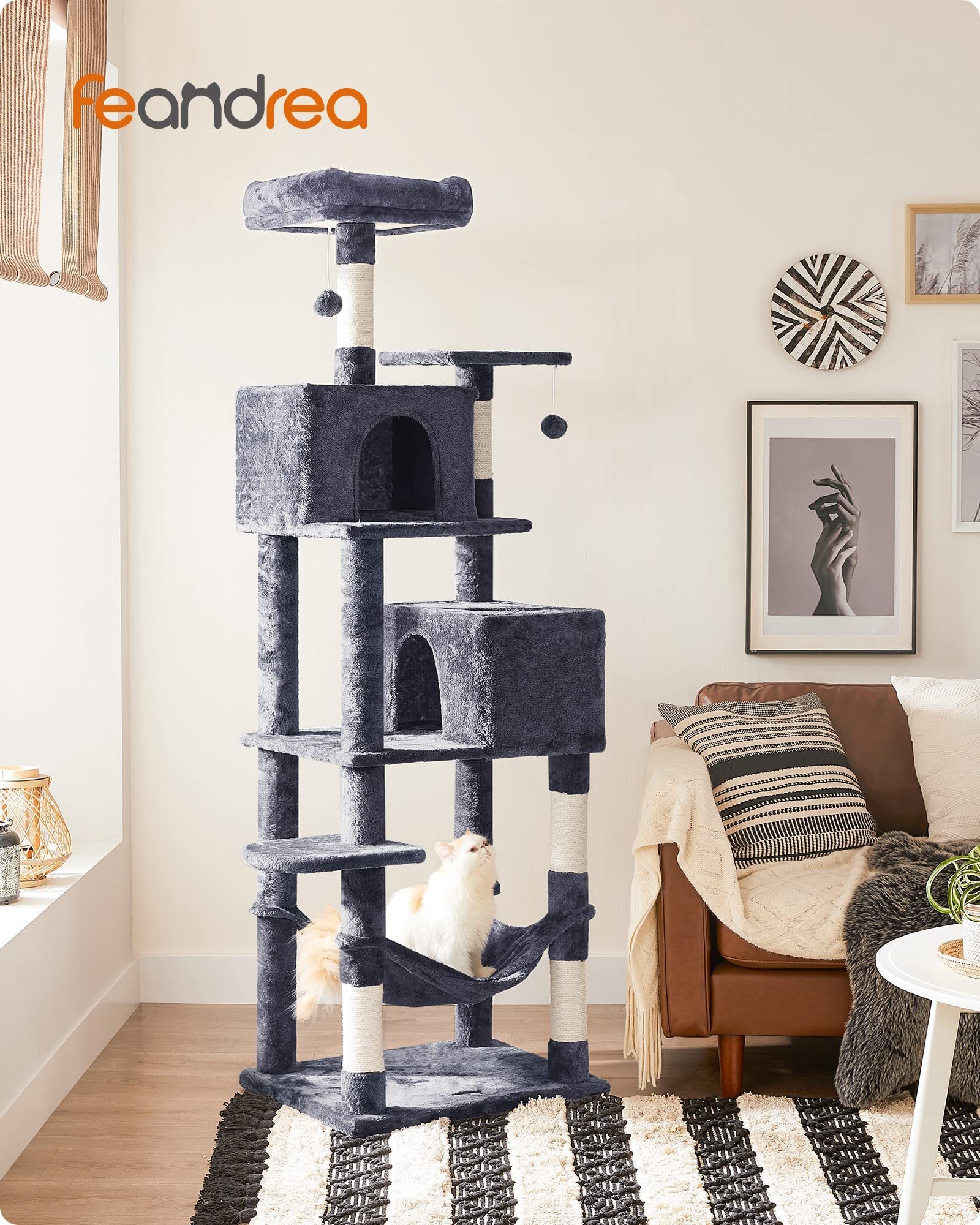 Factory Direct Sale Best Selling Basic Cat trees Hammock and condo and factory direct supply cat tower tree cat tree house