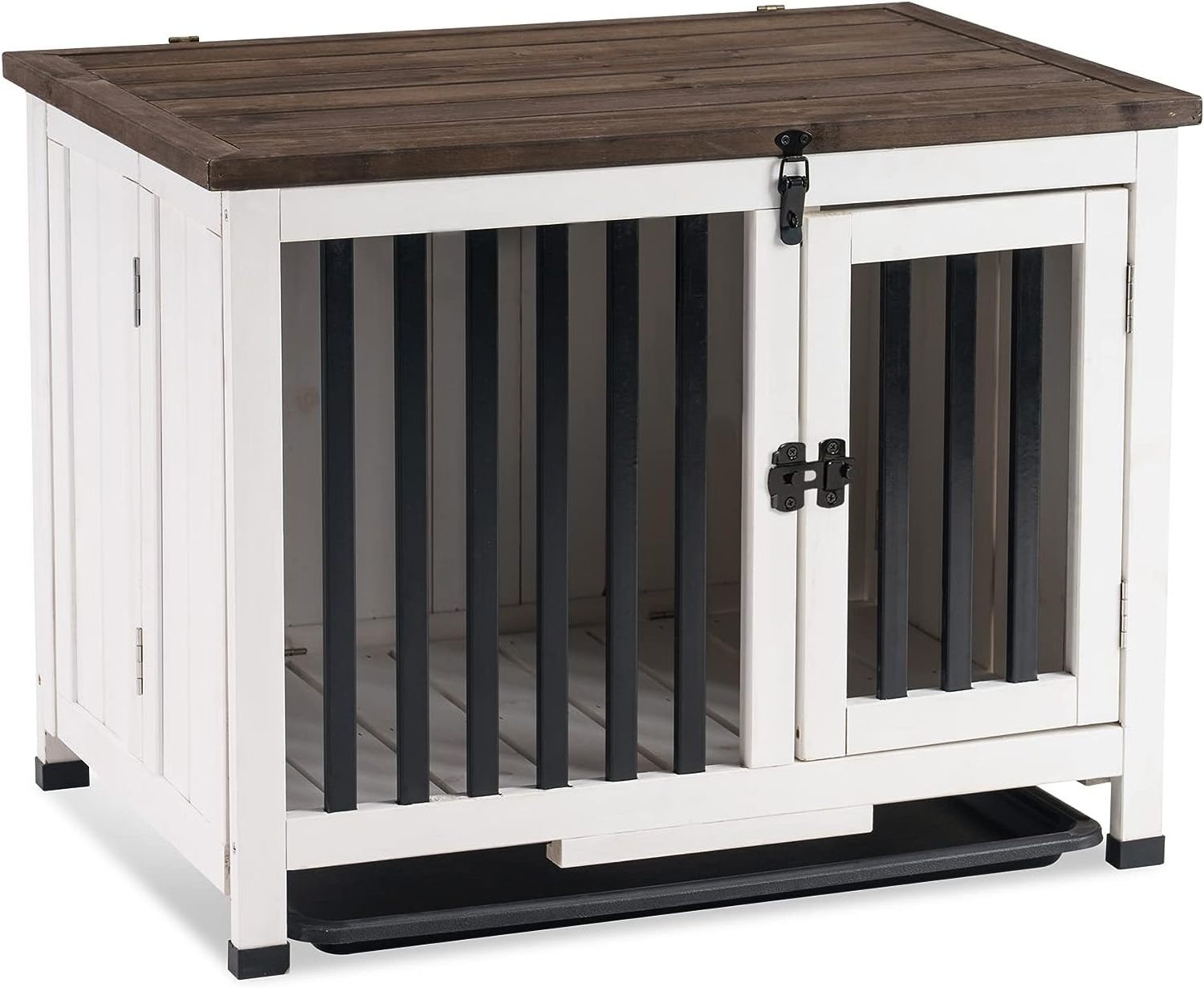 Solid Wood Dog Crate Furniture Dog Kennel Pet House End Table Portable Foldable Indoor Cage Dog Crate