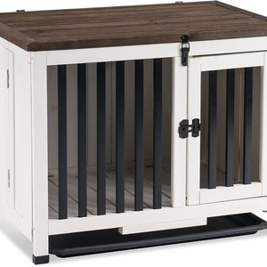 Solid Wood Dog Crate Furniture Dog Kennel Pet House End Table Portable Foldable Indoor Cage Dog Crate