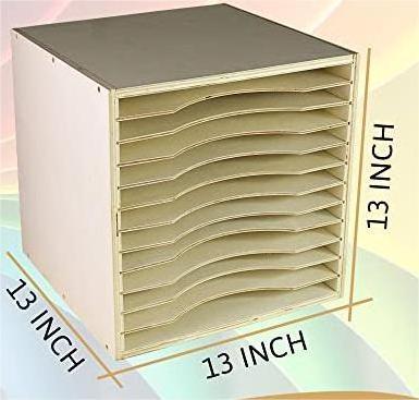 Natural Wood  Paper Storage Organizer Cube Paper Organizer for Desk Tray File Box Organizer