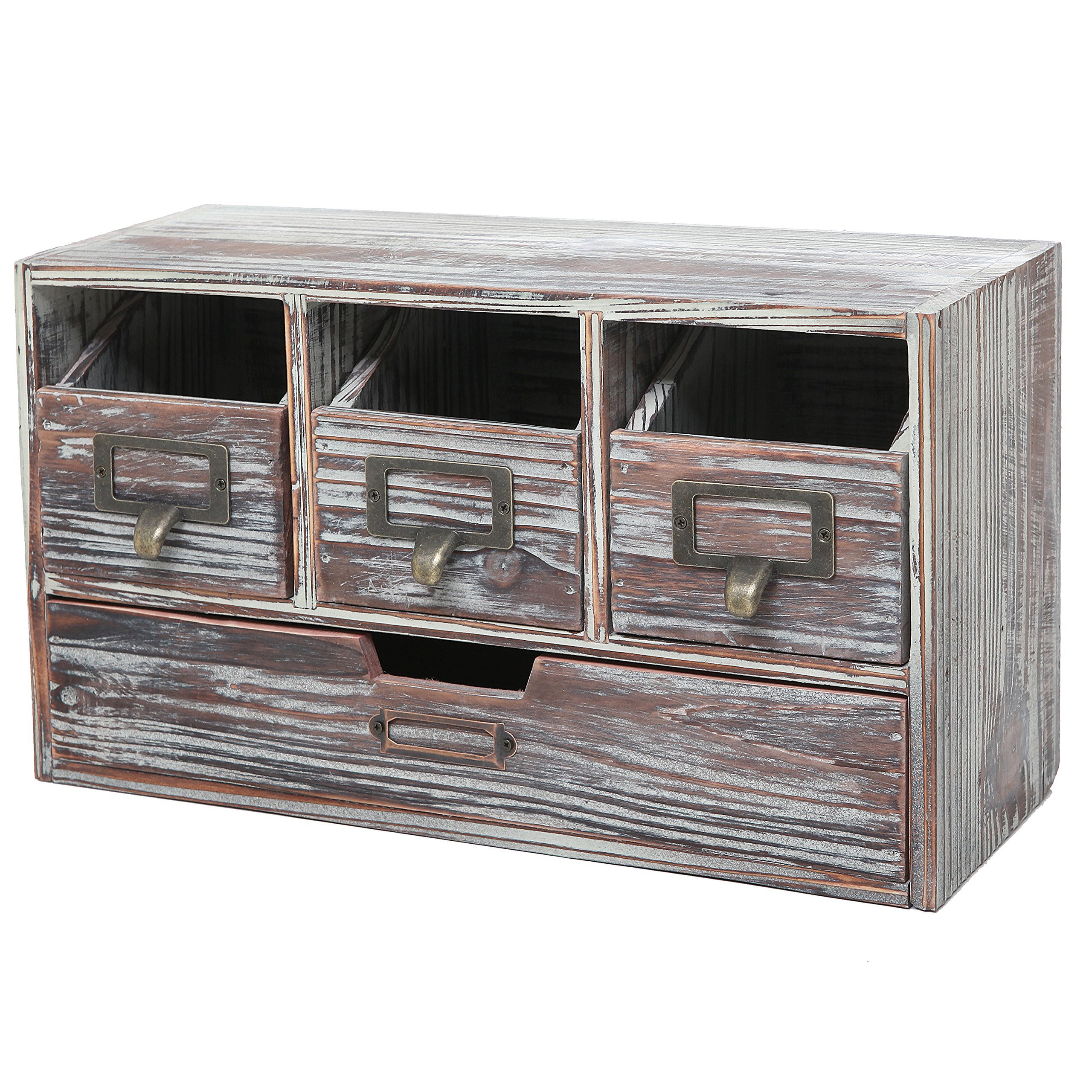 Factory Tools Storage with Craft Supply Storage Cabinet with 4 Drawers and Multiple Compartment Drawers Desk Storage