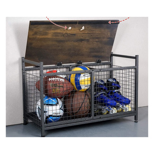 Storage Bench for Garage,Sports Equipment Storage Organizer for Garage/Basement Ball Storage Bin