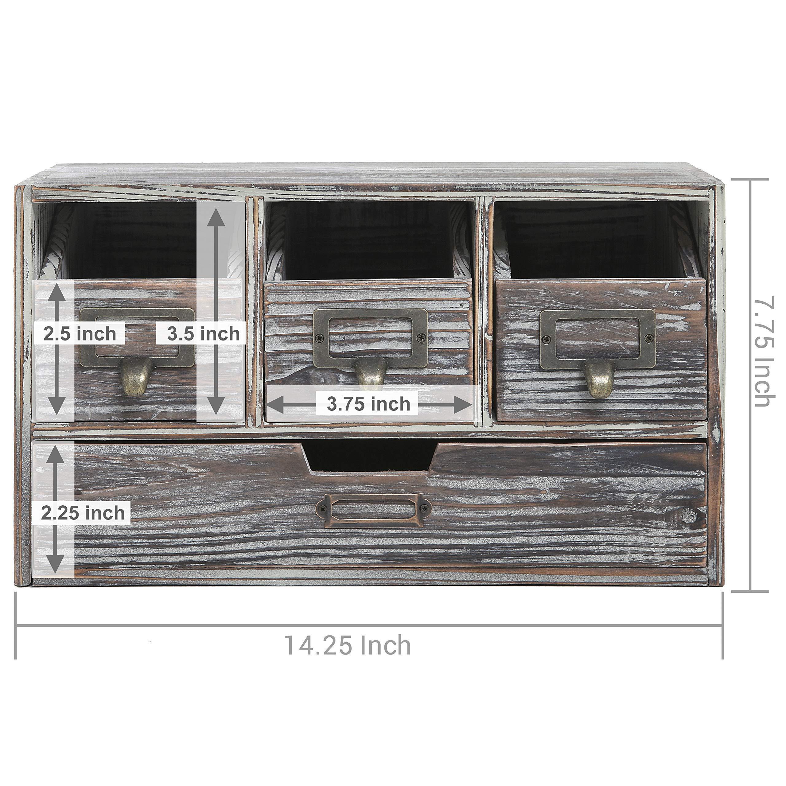 Factory Tools Storage with Craft Supply Storage Cabinet with 4 Drawers and Multiple Compartment Drawers Desk Storage