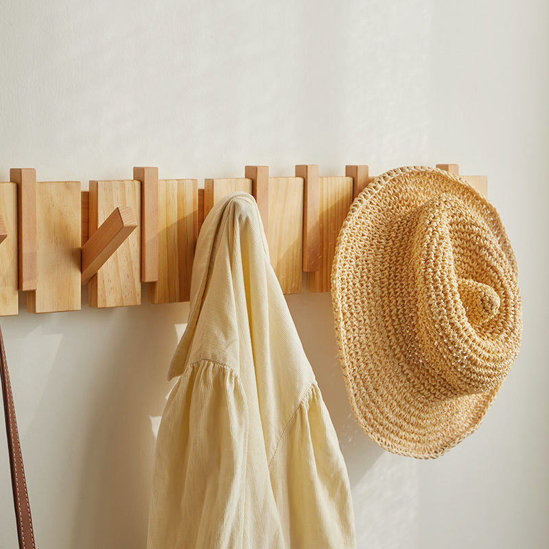 Wall Decoration Piano coat and hat hook Rack  Wall Hanging Row Hook Hanger Piano Button Design