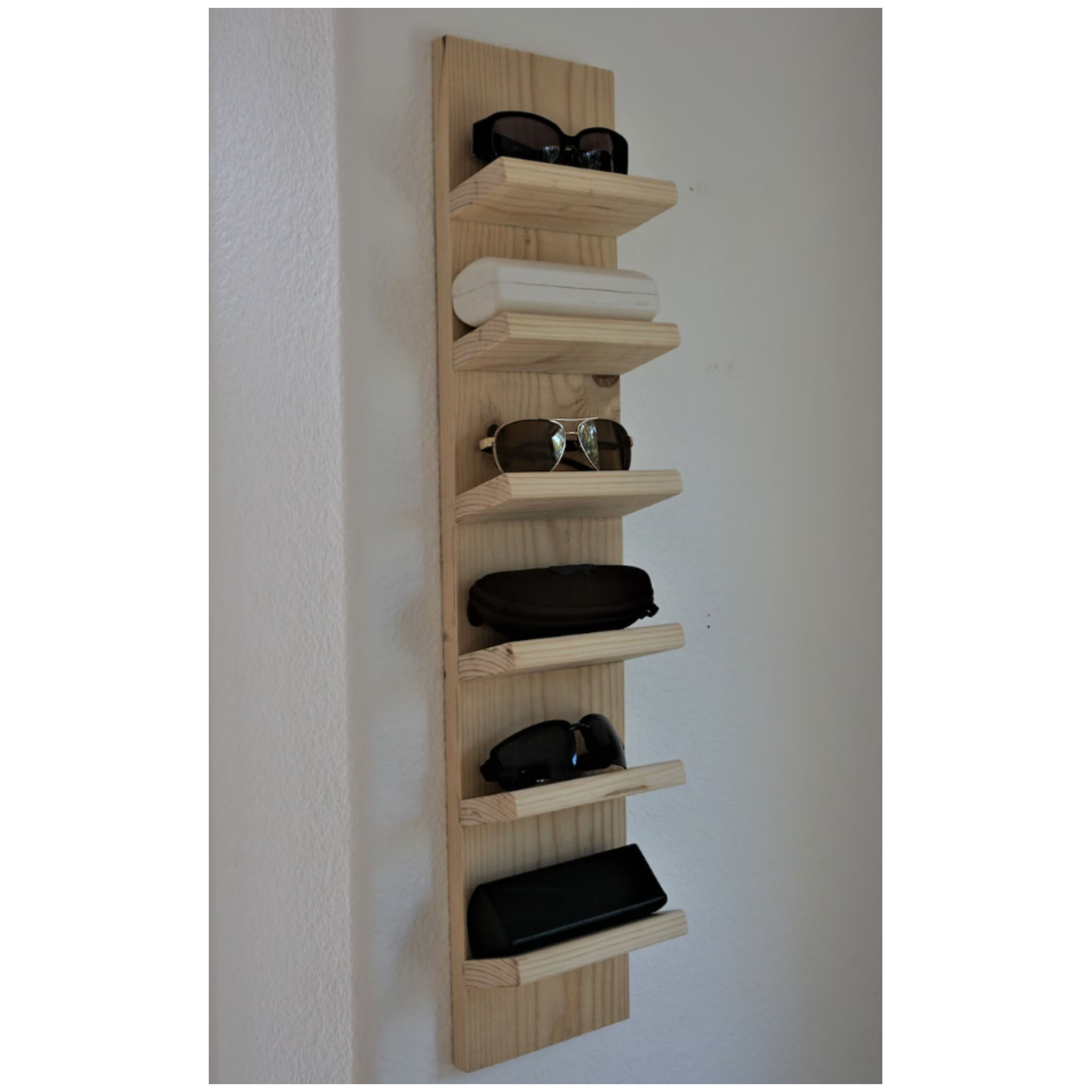 Sunglasses organizer shelf Wall organized Entry organizer Sunglass Organizer with Magnetic Key Chain Holder