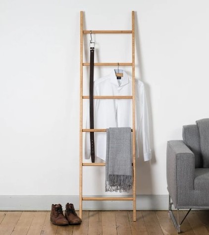 High Quality Bathroom Towel Blanket Ladder Clothes Decor Ladder Continuous Bars Particularly Stable Towel Rack Ladder