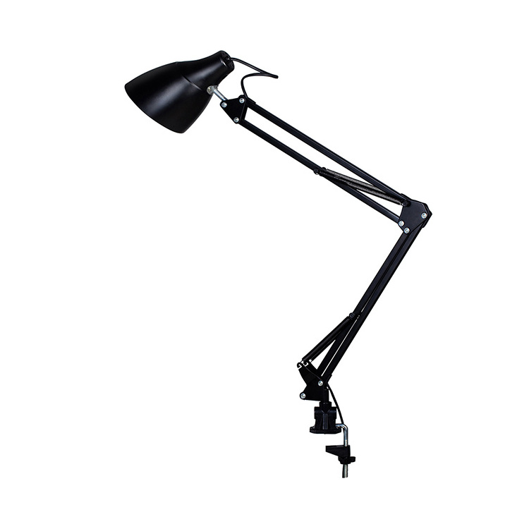 High Quality Flexible long swing arm led desk lamp metal adjustable folding reading table lamp