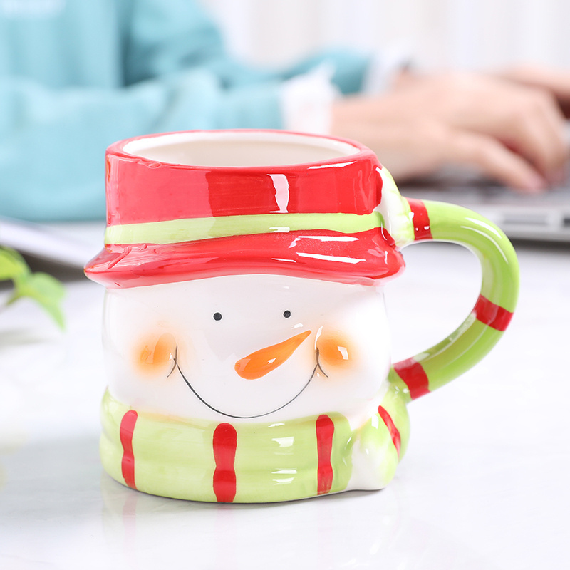 Christmas Mug Creative 3D Animal Modeling Couple Coffee Cup Breakfast Milk Cup Festival Gift Cup