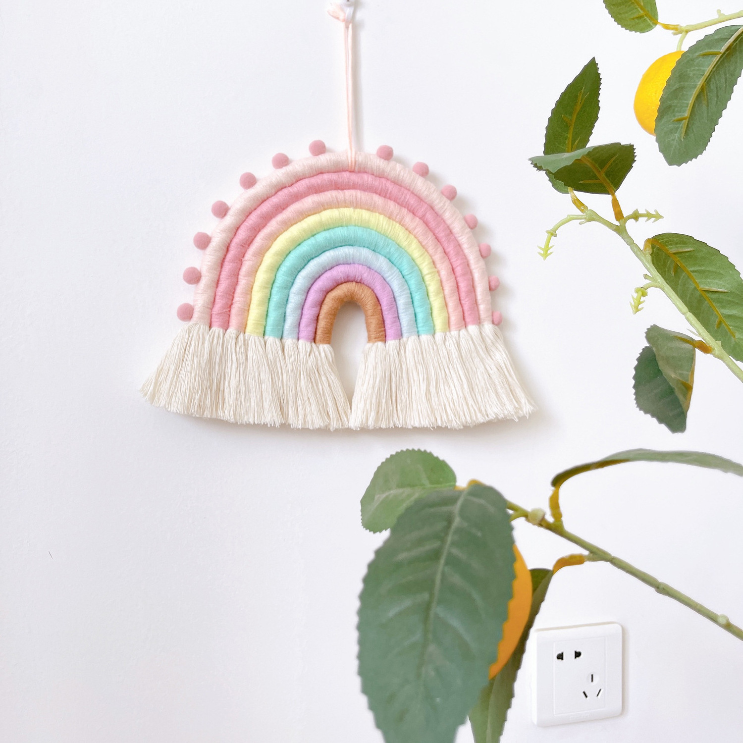 High Quality Rainbow Wall Hanging Macrame Woven Rainbow Wall Decor Baby Room Decor