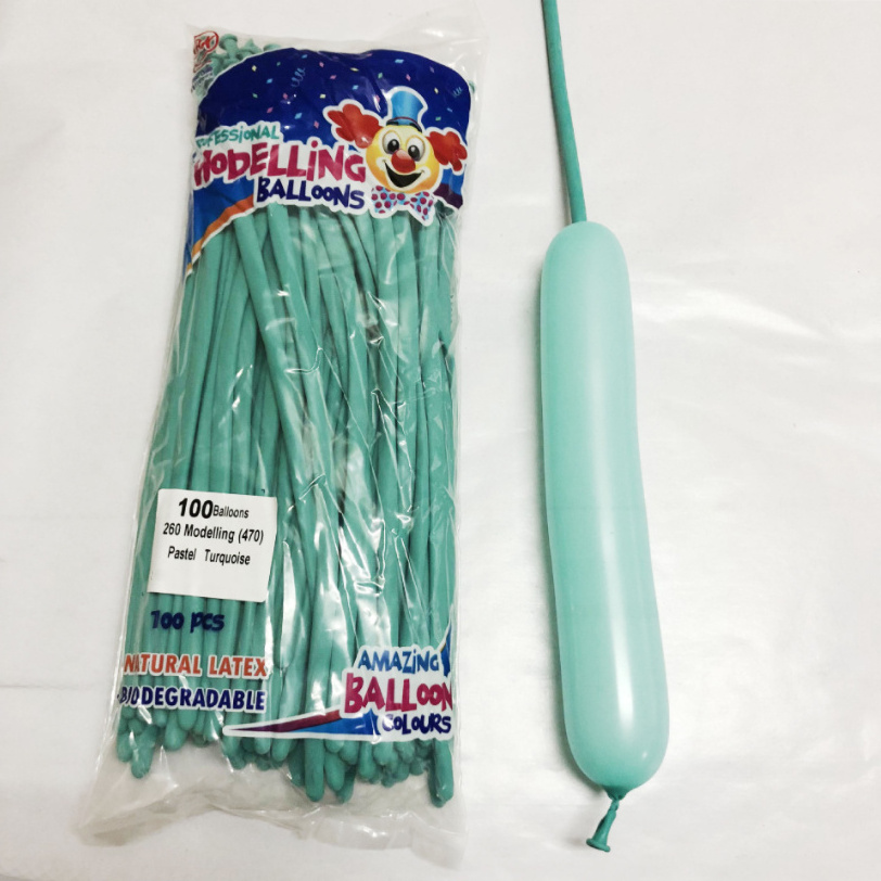 Hot selling birthday party supplies long strip balloons pack qualatex balloons set magic balloons