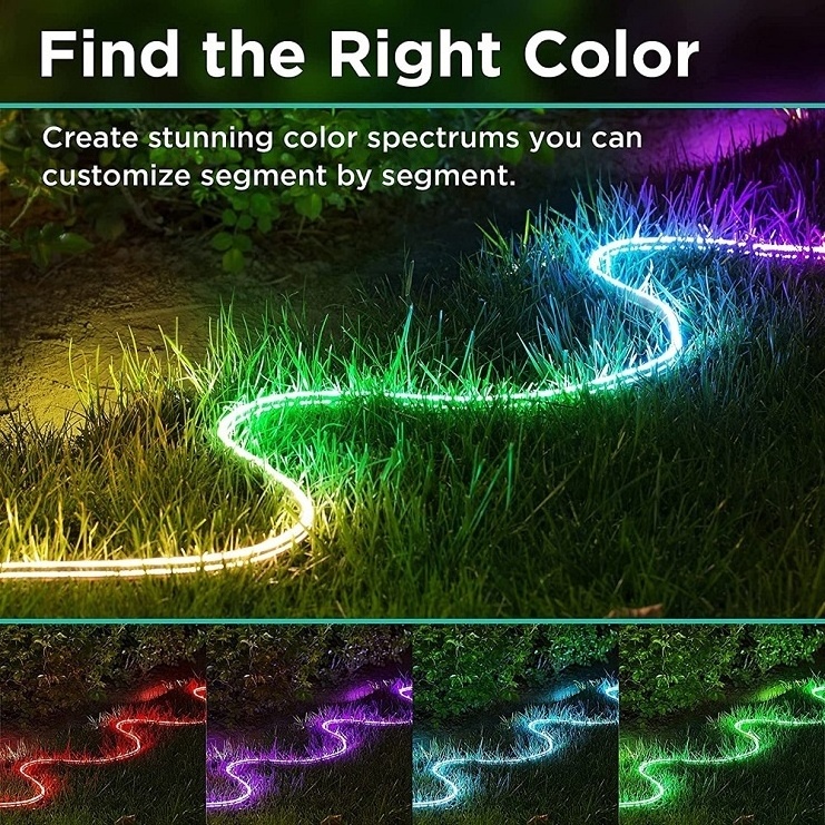 Wifi 12V RGBIC Neon Rope With Music Sync Neon Led Lights for Room Gaming Room Decoration alexae 3M5M