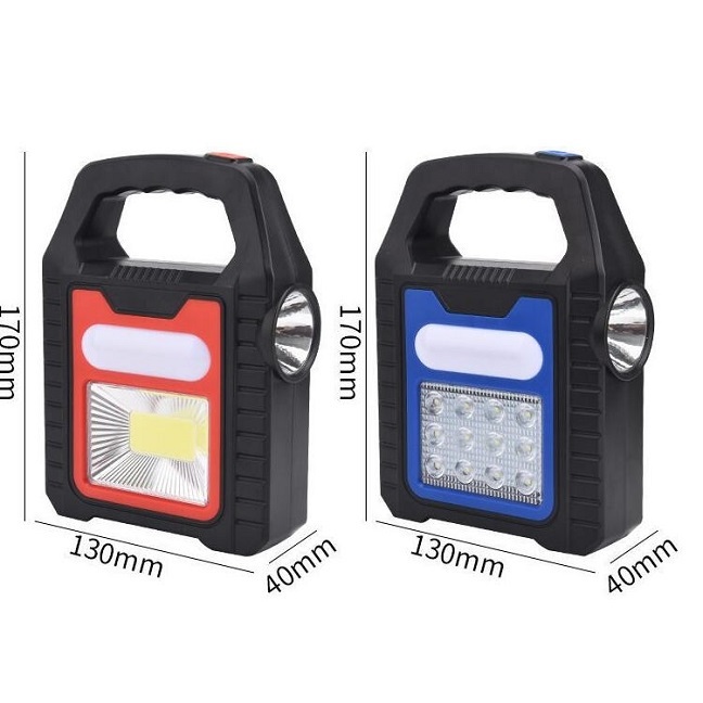 Manufacturers solar portable COB work light camping floodlight charging searchlight LED flashlight camp