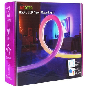 Wifi 12V RGBIC Neon Rope With Music Sync Neon Led Lights for Room Gaming Room Decoration alexae 3M5M