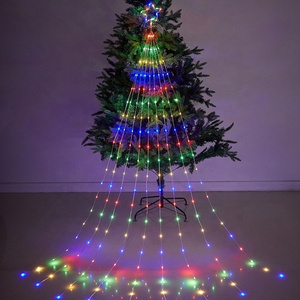 Waterfall light LED Christmas tree light string wholesale garden patio decoration