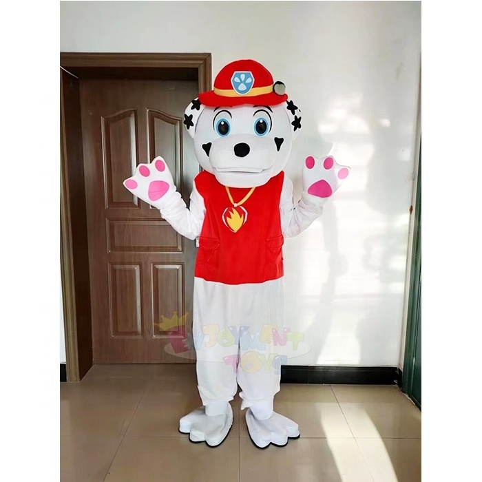 Enjoyment CE Custom Funny Adults Plush Walking dog Mascot Costume Cartoon Character paw dog Mascot Costume For  Halloween