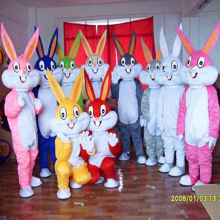 Funny Easter rabbit bugs bunny mascot costumes for adult ra