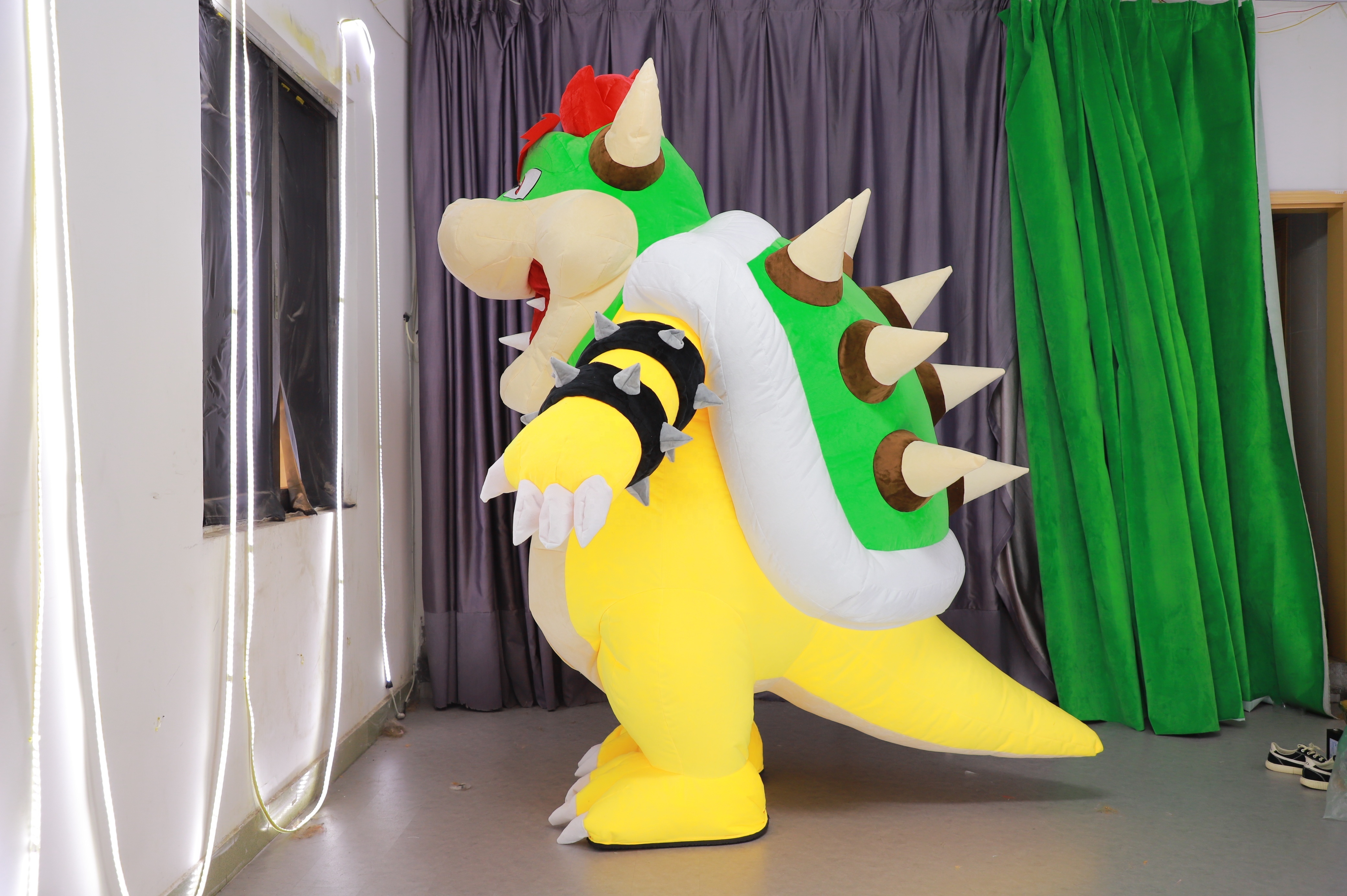 New Arrival Hot Cartoon Character Mascot Costume Halloween Dragon Inflatable Bowser Turtle Mascot Costume For Holiday Cosplay