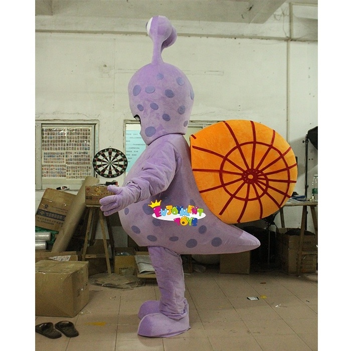 Popular Customized Cartoon Snail Mascot Costume Cute Snail Mascot Adult Party Costume