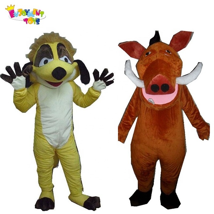 Hot!! adult used Timon& Pumba mascot costumes for sale