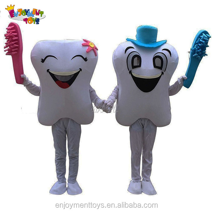 Enjoyment CE customized plush tooth mascot costumes for adults