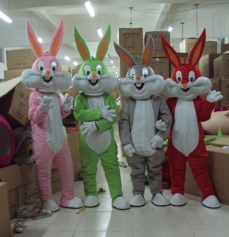 Funny Easter rabbit bugs bunny mascot costumes for adult ra